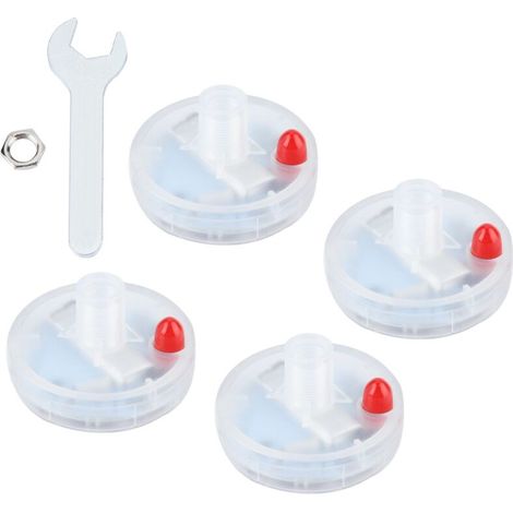 LED-Blitzlichter für Fahrrad-, Motorrad- und Autoreifen – 4er-Pack, solarbetrieben