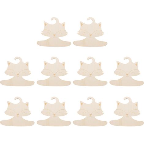 Lot de 10 cintres pour tout-petits, vêtements de bébé et vêtements de poupée.-22.9x20.7cm (1/3)
