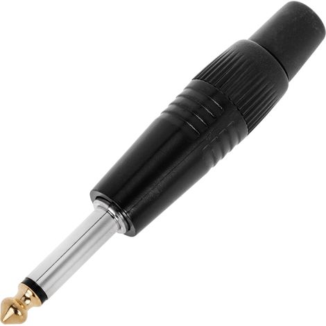 BeMatik - Jack 6,3 mm connecteur mâle mono en plastique (1/5)