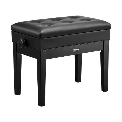 Banc de Piano Tabouret Siège Rembourré Réglable de Bibliothèque (1/5)