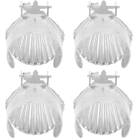 Lot de 4 extincteurs automatiques à coque métallique, couleur argent. (1/5)