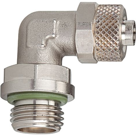 Riegler Winkel-Einschraubverschraubung, drehbar, G 1/8 a., FKM, Schl. 6/4 (1/3)