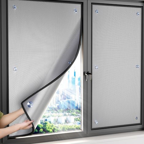 Film Fenetre Protection Solaire Anti Chaleur, Réfléchissant Avec Ventouses, Anti Regard Occultant Totalement, Anti-UV Isolation Thermique(60x100cm) (1/4)