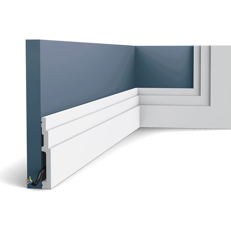 Zócalo Orac Decor SX180 MODERN HIGH LINE Moldura para decoración de pared y techo 2m