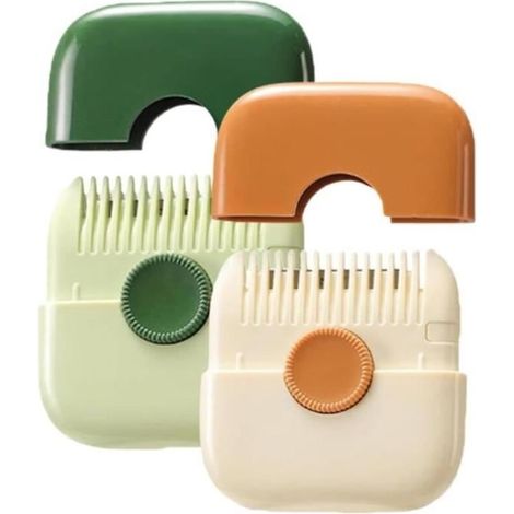(Disponibile in vari colori) Tagliacapelli - 2 pezzi - Rifinitore per doppie punte 2 in 1 - Pettine reversibile con lama - Vari colori (1/4)
