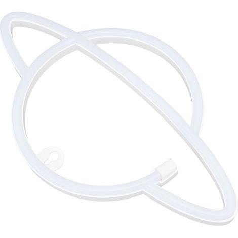 Enseigne néon planète LED luminaire néon pour chambre enfant salon déco USB piles 3xAA lumière rose bleue (1/5)