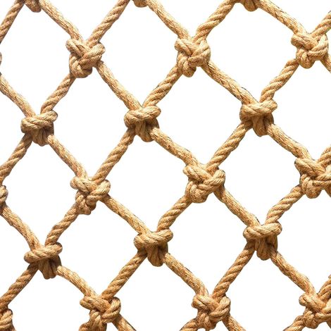 Hanfseilnetz Hanfschutznetz Kindertreppen-Absturzsicherungsnetz Fotowanddekoration Deckenschutznetz (Größe: 1  3 m (3  10 Fuß))