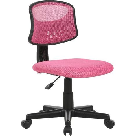 Sedia Girevole Operativa mod. Pencil colore rosa alzata a gas 43x48xH77