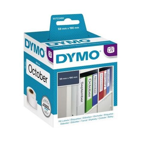 DYMO LW -Etiketten für Aktenschränke de großes Format - 59 x 190 mm - S0722480 (1/4)