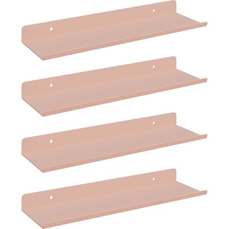 Maison Exclusive - Schwebendes Regal Wandmontiert 4 pcs Rosa 30 x