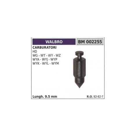 Spillo carburatore WALBRO motosega HD - WG - WT -WY lunghezza 9,5mm 82-82-7