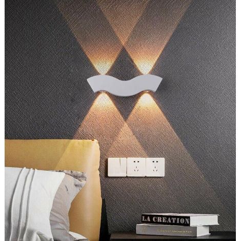 Nouveau mur LED étanche lampe cour balcon clôture colonne lumière Simple créatif extérieur jardin escalier lumière blanc 1 pc (1/2)