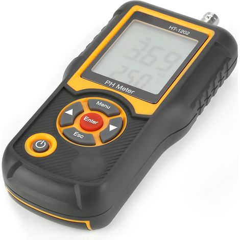 Testeur de qualité de l'eau numérique haute précision HT-1202 : pH, mV, température (0-14 pH) (1/5)