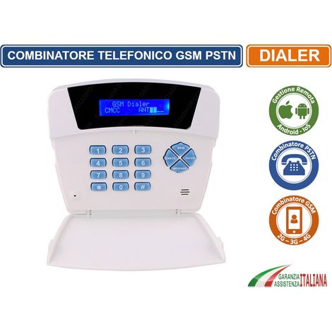 COMBINATORE TELEFONICO PSTN GSM 2G 3G 4G ALLARMI ANTIFURTI USCITE INGRESSI ALLARME RELE (1/3)