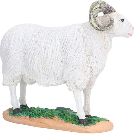 Statue de Mouton Mignon en Résine Rustique Imperméable, Déco pour Jardin, Bureau ou Intérieur