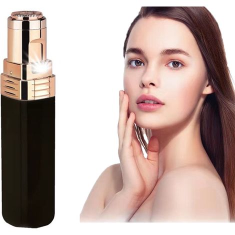 Épilation visage femme sans douleur, rasoir électrique imperméable pour dame, épilateur facial rechargeable (1/5)