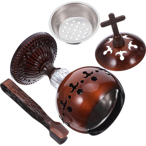 Brûle-Encens Traditionnel en Métal avec Pince pour (1/5)