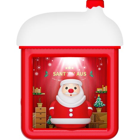 Mini snöhus lumière cadeau de Noël meilleur choix USB bur Rouge (1/4)