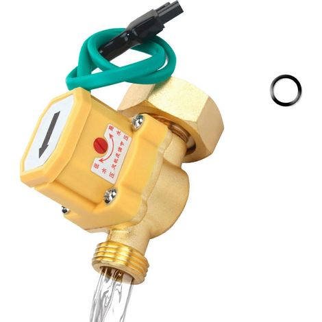 Capteur de débit d'eau en acier inoxydable pour pompe à eau à économie d'énergie, système de contrôle du débit pour une gestion efficace de l'eau, multicolore, 2,5 cm à 4 minutes (1/5)