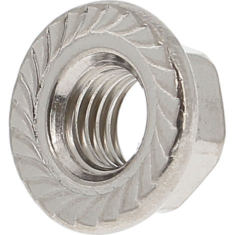 Ecrou A Embase Crantée M8 Inox A4 DIN 6923