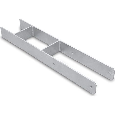 ALOVZE 4x H-Anker Pfostenträger Feuerverzinkter Pfostenträger 600MM H-Pfostenträger 91MM (1/4)