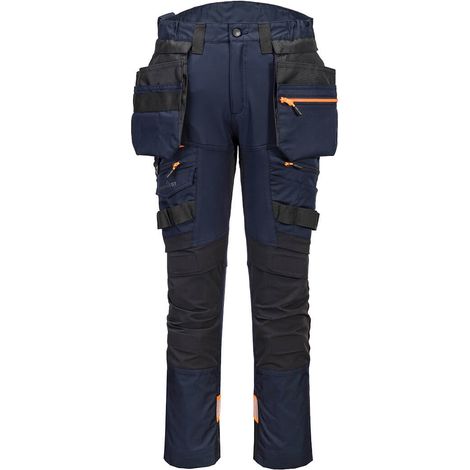 Pantalon Dx4 Poches Flottantes Démontables - Taille 36 - Marine Foncé - Portwest