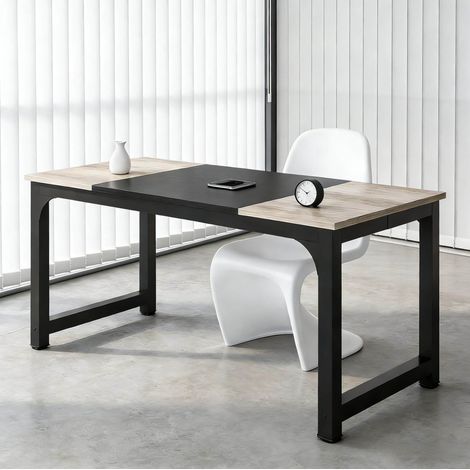 MEUBLIV Scrivania rettangolare 180x80 cm nera – tavolo riunioni per 6 persone (1/5)