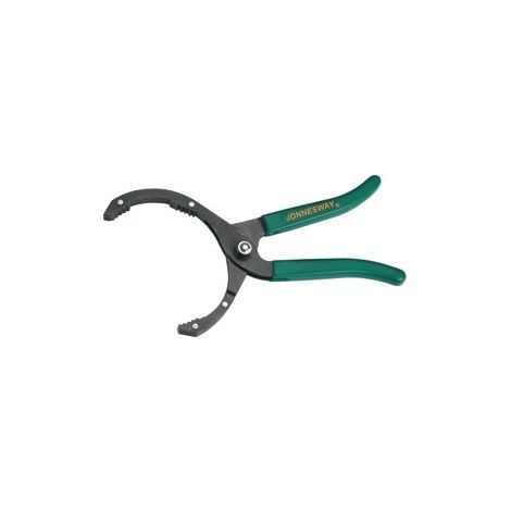 Alicates para filtros de aceite Jonnesway AI050008, 300 mm, rango de trabajo de 60-115 mm, mordazas de acero de alta calidad, mangos recubiertos de plástico, ideal para mantenimiento automotriz. (1/2)