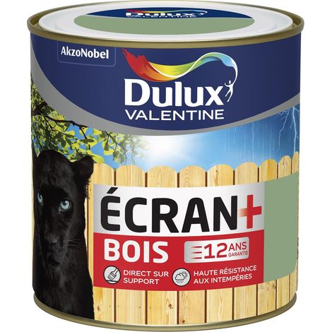 Peinture Ecran+ Bois Satin Vert Provence 0,5 L - Dulux Valentine