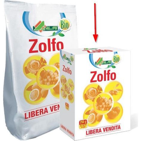 ALFE - Zolfo correttivo per uso agricolo 250 gr BIO