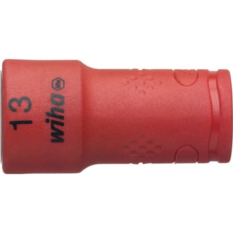 Wiha Douille pour clé à douille isolée Six pans mâle 1/4" 13.0 mm (43098) (1/2)