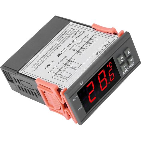 Interrupteur de température pour équipement d'aquarium, affichage numérique électronique, microprocesseur, 12 V CC (1/5)