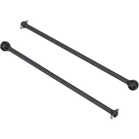 2x Arbre de Transmission CVD Acier 150mm Longueur Complète pour ARRMA 1/7 1/8 Voiture RC, Pièces de Rechange Noir (1/5)