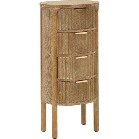Cassettiera Goteborg in legno abete e MDF marrone 38x33,5x82 cm (1/5)