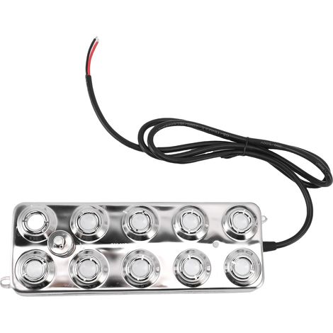 Sistema di nebulizzazione a ultrasuoni con 10 ugelli, 7 l/h, in acciaio inox, silenzioso, con cavo da 5 m, per laghetti, giardini, giardini rocciosi e piscine. (1/5)