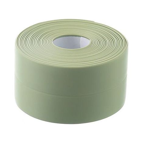 Ruban adhésif d'étanchéité pour cuisine, salle de bain, mur, sol, imperméable, lot de 2, vert, Lilaris (1/5)