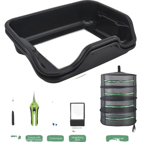 Juego de tablas de cortar, diseño ergonómico, herramientas de cosecha completas, color negro. (1/2)