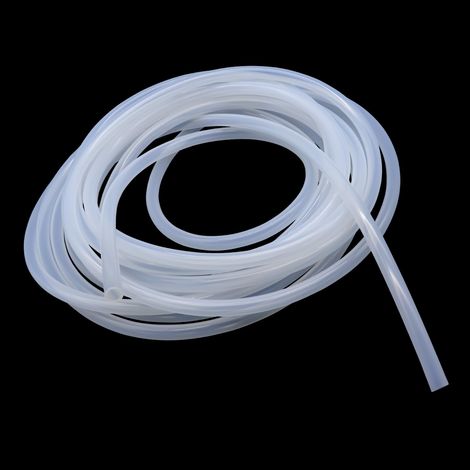 Tuyau en silicone de 12 mm ID x 15 mm OD, 6 mètres, tuyau flexible en silicone transparent pour eau et air (1/5)