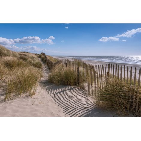 Tableau sur toile plage de Mers-les-Bains 30x45 cm - Impression sur Toile Murale Décorative - Image imprimée en HD sur Toile - Toile sur Châssis en Bois FSC - Fabriqué en France (1/5)