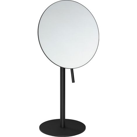 COSMIC Essentials miroir grossissant miroir maquillage noir mat à poser sur plan (X5) (1/3)