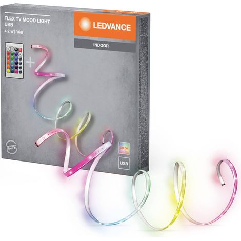 Ledvance Strip Led Flex TV Lumière d'ambiance RGBw Rem USB 50 Lm (1/4)