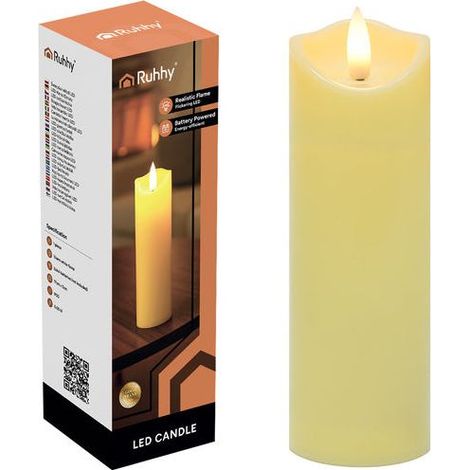 Insert de bougie led flamme vacillante 17 x 5 cm 1 piece (1/5)