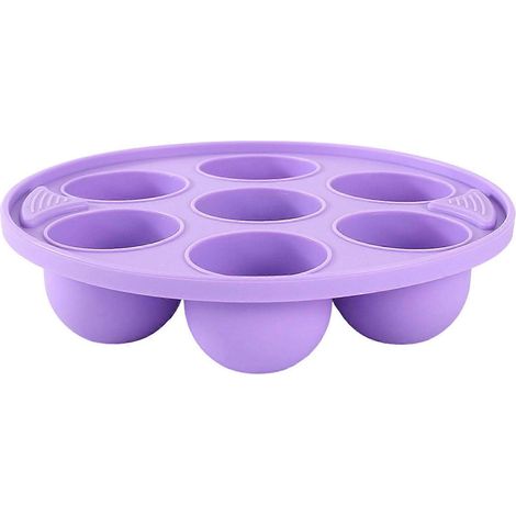 Moule à gâteau en silicone Jikaix à 7 cavités, pour la cuisson de gâteaux, gelées et puddings. Moule à dessert en silicone de qualité alimentaire, résistant aux hautes températures. (1/5)