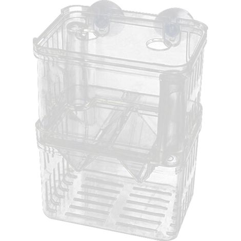 Acuario de acrílico transparente para cría, con tapa flotante y ventosas, disponible en 3 tamaños (7,5 x 7,5 x 13 cm, 7,5 x 10,5 x 13,5 cm, 11 x 21 x 10 cm). (1/5)