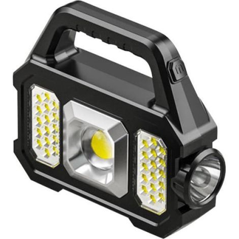 Lampe Torche - LED - 2500 Lumen - Rechargeable USB - Étanche IPX4 - Portée 500 M - 1 Pièce