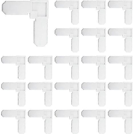 Lot de 100 supports d'angle pour cadre de moustiquaire, 516 pouces x 34 pouces, compatibles avec les fenêtres coulissantes et à battants. (1/5)