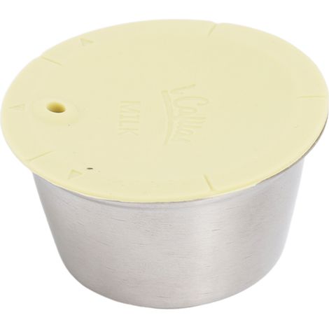 Wiederverwendbarer Edelstahl-Kaffeebecher, nachfüllbar mit Silikondeckel (1/5)