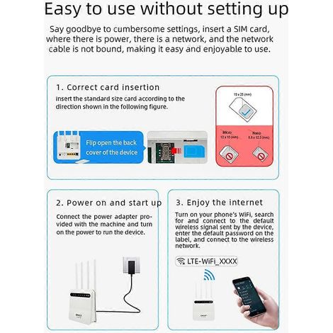 Neuer 4G LTE CPE-Hotspot-WLAN-Router mit Akku und 5 Ports