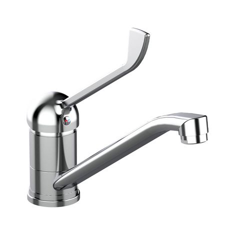 MISCELATORE MONOCOMANDO LAVELLO LEVA CLINICA FRONTALE LINEA TEN- Cromo- TIEMM- pezzi 1