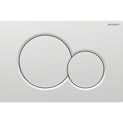 Geberit Sigma01 Betätigungsplatte für 2-Mengen-Spülung: matt verchromt, Easy-to-clean-Beschichtung (115.770.JQ.5) (1/4)